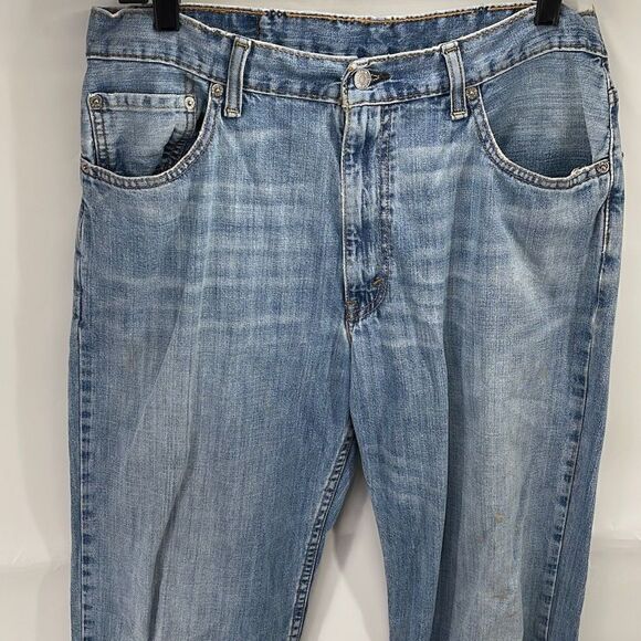 Levis Strauss Men Denim Pants Straight Jeans Acid Wash 32 x 30 - Picture 5 of 14